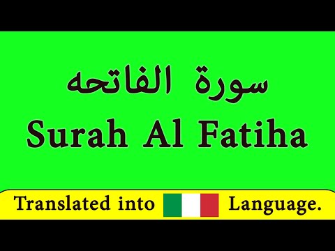 impara la sura al fatiha in italiano // Il Corano // islam // learn sura al fatiha in Italian